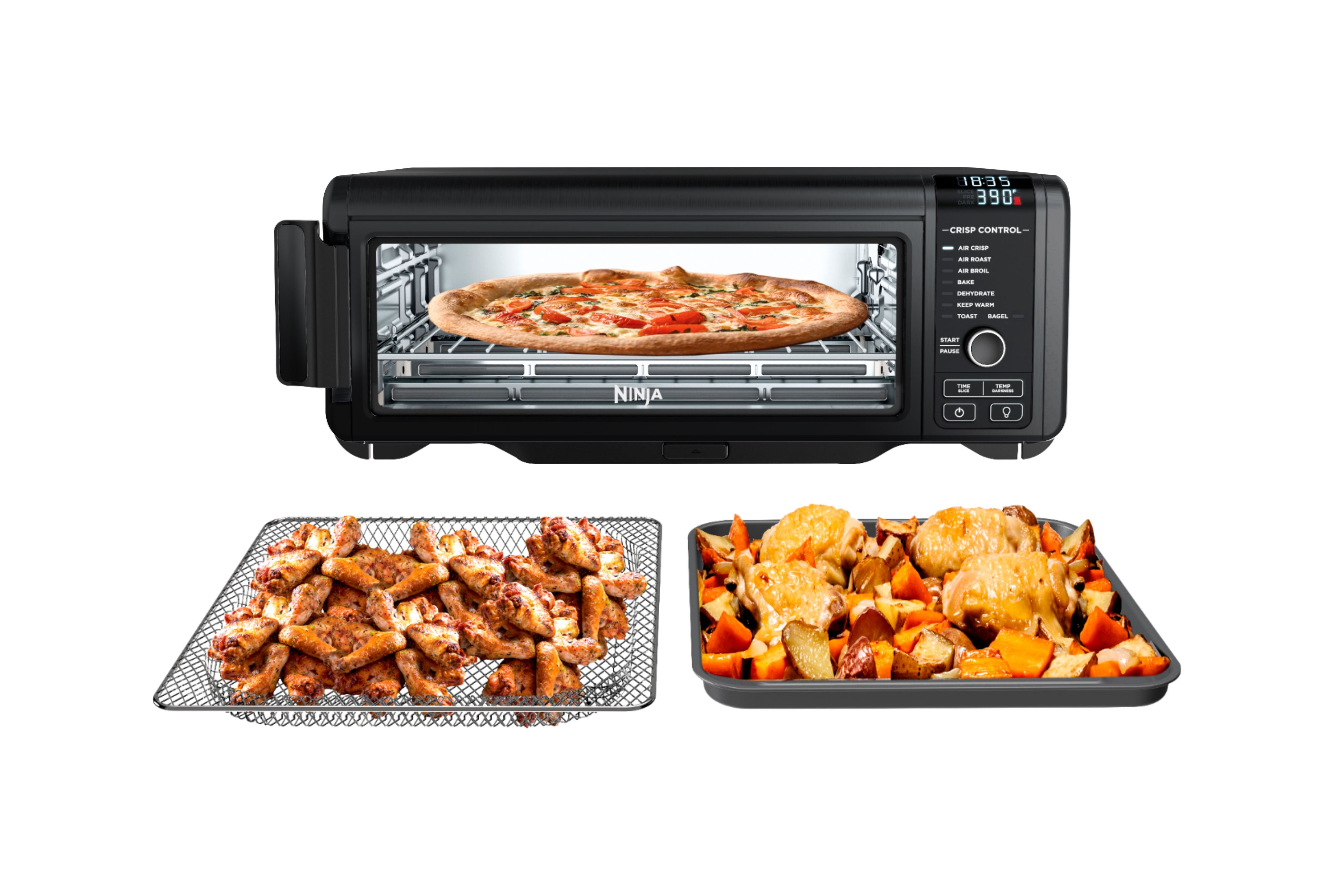 Restored Ninja SP101 Foodi 8-in-1 Digital Air Fry, Large Toaster