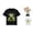 Black, variant on RTKFRFLM Boys Dinosaur T-Shirt Cute Prehistoric Animal Alphabet Print Crewneck Short Sleeve Summer Active Tee 12M-12Y