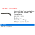 thumbnail image 2 of Reservoir To Line Power Steering Return Hose - Compatible with 2001 - 2006 Hyundai Elantra 2002 2003 2004 2005, 2 of 2