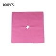 thumbnail image 2 of Vogacara 100 piezas Toalla de un solo Funda de almohada para tumbarse Agujeros no tejidos de un solo Almohadilla de superposición facial masajeadores Rosa roja Agujero cuadrado Vogacara CE014891-03, 2 of 5