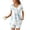 Blue, variant on ClodeEU Womens Fashion Printed Pajama Sets ,Henley Neck Short Sleeve Short 2 Piece Summer Sleepwear Gray,Womens Plus L