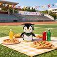 thumbnail image 6 of Plush Penguin Stuffed Animal Doll for Man Women Girls Boys Graduation Congratulatory Party Gifts, 8.7in, 6 of 6