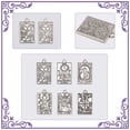 thumbnail image 5 of 1box 24pcs 6styles Tarot Card Printed Acrylic Pendants Rectangle with Tarot Pattern Pendants Tarot Card Necklace for Bracelets Necklaces Crafts Jewelry Making, 5 of 6