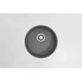 thumbnail image 2 of BOCCHI Sotto Round Undermount Fireclay 18.5 in. Single Bowl Kitchen Sink with Protective Bottom Grid and Strainer in Matte Gray, 2 of 6