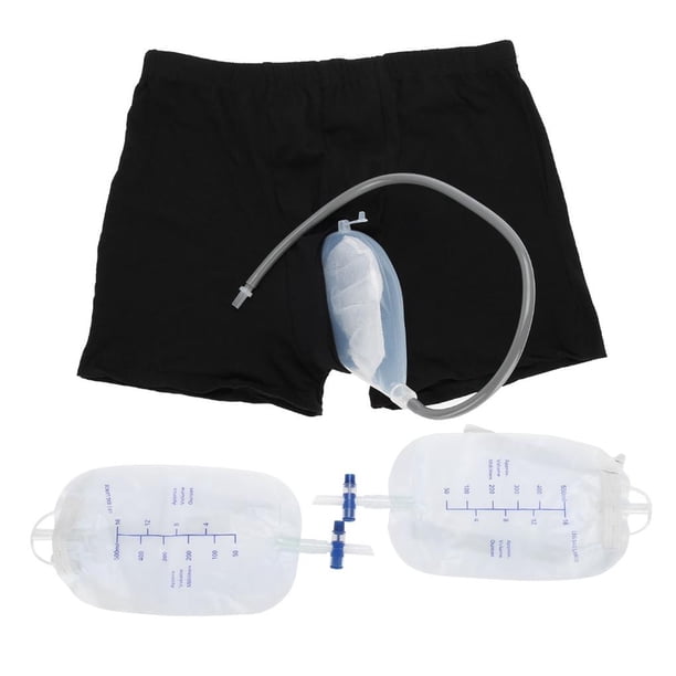 Reutilizable Hombre Urinario Pierna Bolsa Silicona Orina Embudo Pis Titular Colector Con Catéter Pequeño sonducket AF000528-00