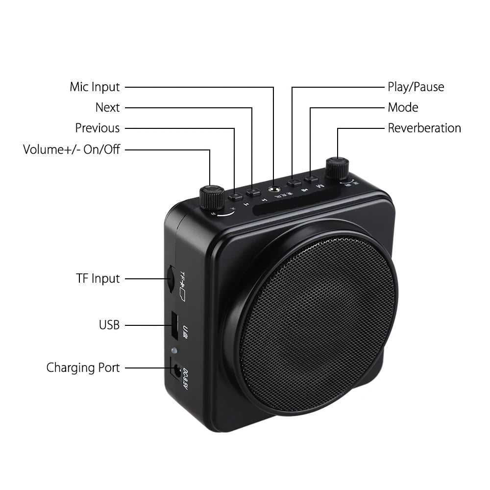 Bluetooth Wireless Speaker 22W Portable Wireless Bluetooth Voice Booster Amplifier Speaker ,Crystal-Clear Sound