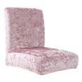 thumbnail image 2 of 6x Funda de asiento de silla con respaldo bajo y suave para la decoración del banquete de boda rosa claro Macarena Fundas elásticas para asientos de comedor, 2 of 7
