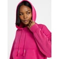 thumbnail image 4 of No Boundaries Washed Fleece Pullover Hoodie, Women's XXS-XXL, 4 of 5