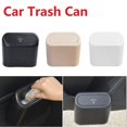 thumbnail image 1 of Hanging Car Trash Can Vehicle Garbage Dust Case Storage Box ABS Square Pressing Trash Bin Auto Interior Accessories Direct Sales, 1 of 5