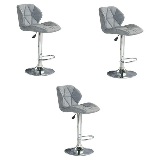 Heavenly Collection Modern Adjustable Stool with stainless steel frame