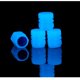 thumbnail image 1 of [Precio Al Por Mayor] 4 Tapas De Válvula Luminosas Universales , Fluorescentes , Azules Noche , Brillante , Cubierta De Neumático , Fundas Para Coche , Motocicleta , Bicicleta , Rueda , Accesorios De, 1 of 4