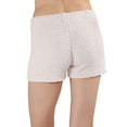 thumbnail image 2 of MeMoi Women's Ultra-Plush Chenille Drawstring Lounge Shorts - Womens - Female, Small, Pink, 2 of 5