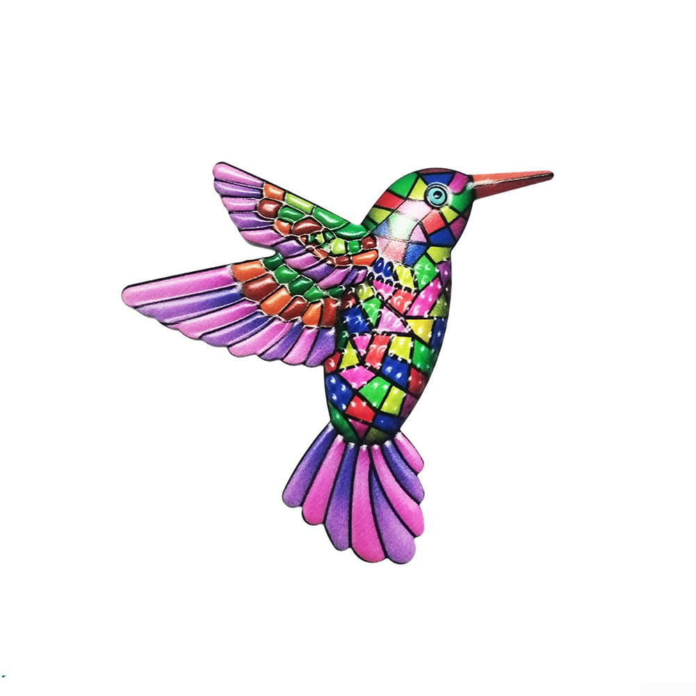 Details about   Large Hummingbird Clip-on Purple Chiffon & Purple Glitter Tree Mirror Decoration 