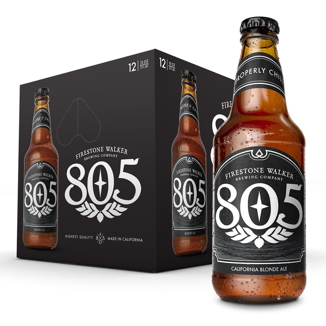 Firestone Walker 805 Blonde Ale Craft Beer, 12 Pack, 12 fl oz Bottles, 4.7% ABV