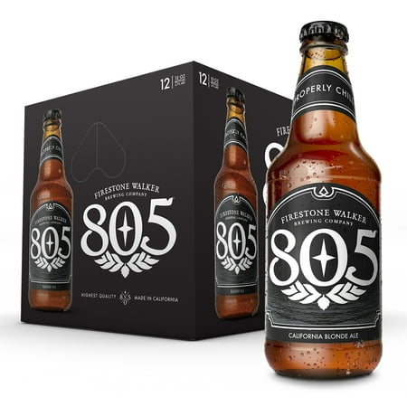 Firestone Walker 805 Blonde Ale Craft Beer, 12 Pack, 12 fl oz Bottles, 4.7% ABV