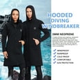 thumbnail image 3 of Sela de buceo 3mm Chaqueta de traje de neopreno de traje cortavientos con cremallera de doble cremallera con cremallera de doble cremallera traje de surf para aeróbicos de agua Snorkeling XXL Kearding OD003295-03, 3 of 7