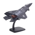 thumbnail image 1 of Simución de aleación de fundición a arrojar hacia atrás luz sonido Airline Fighter modelo de soporte Negro CUTICAT Modelos de aviones en miniatura, 1 of 7