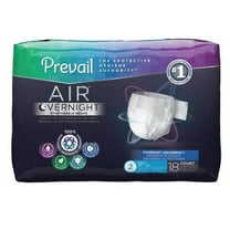 Prevail Air Overnight Adult Brief Tab Closure Size 2 Disposable Heavy Absorbency, NGX-013 - CASE OF 72