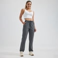 thumbnail image 5 of MASKERT Women's Hiking Pants-31" Lightweight Quick Dry Sweatpants Casual Safari Work Travel Outdoor Clothes Dark Gray（Size XS-XXXL）, 5 of 7
