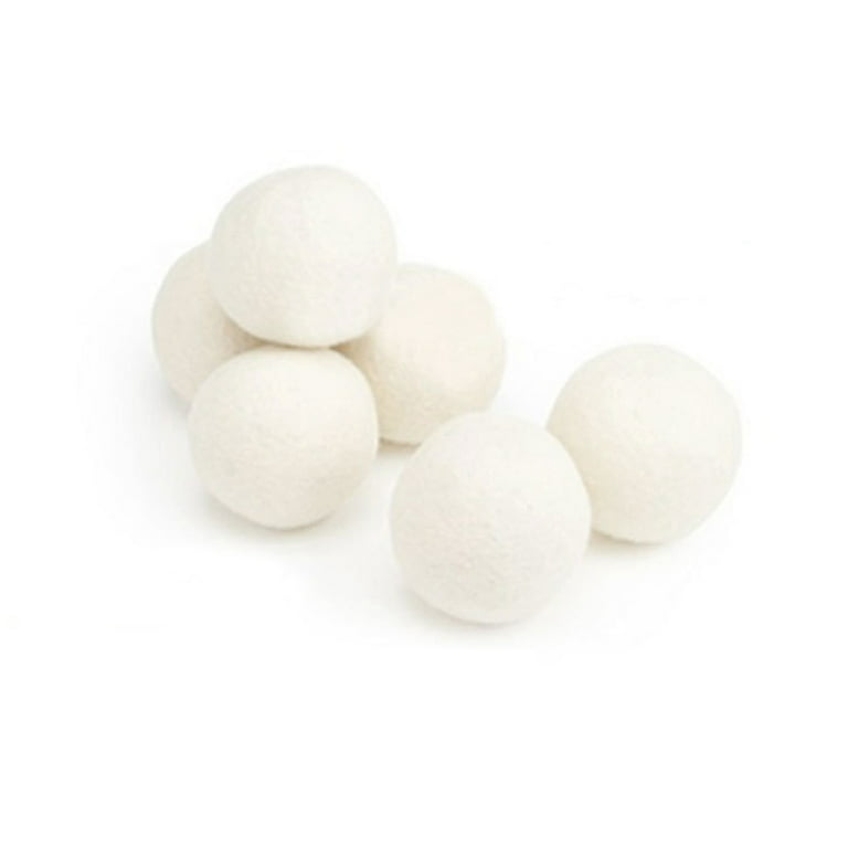 Ejoyce 6-Pack Natural Organic Wool Dryer Balls - Reusable Premium Natural Fabric Softener for replaces Dryer Sheets. Saves Drying Time and Cut Energy costs.