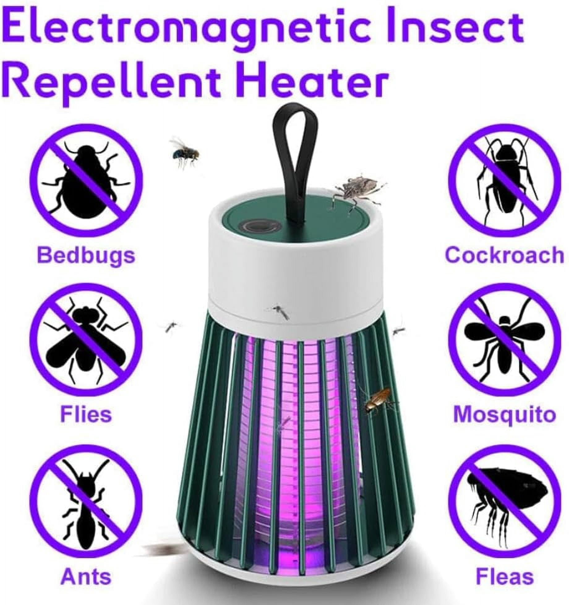 LED Mosquito Zapper - Bedbugs Heater, BuzzBug Mosquito Killer, Zaptek Mosquitoes Zapper, USB Charing, Great for Outdoor and Indoor (1 Pc)