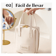 thumbnail image 3 of Cosmetiquera Neceser Organizadora Viaje Gran Capacidad Mujer Xtellar Blanco Cuero Pu, 3 of 3
