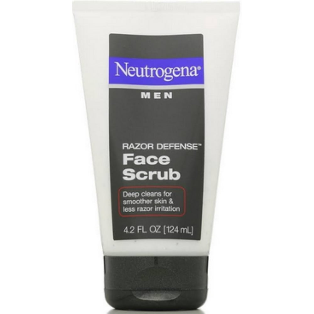 Neutrogena Men Razor Defense Face Scrub 4.20 oz (Pack of 3) Walmart