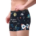thumbnail image 5 of Cauagu Space Print Boxer Briefs for Men,Comfortable Breathable Men's Underwear Moisture Wicking Underpants -XX-Large, 5 of 8