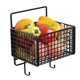 thumbnail image 2 of Cesta de Pared Para Cocina, Gran Capacidad, Ahorro de Espacio, Almacenamiento Montado en la Pared Con Gancho para Condimentos Vegetales, Hecha de Metal, 2 of 7