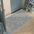 thumbnail image 4 of ATHOPE Floral 2x3 Area Rug, Machine Washable Rugs Soft Non Slip Low Pile Rugs for Living Room Bedroom Nursery Kitchen Dining Room Indoor, Small Floral Print Pattern Carpet, Blue, 4 of 8