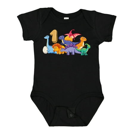 

Inktastic 1st Birthday Dinosaurs Gift Baby Boy or Baby Girl Bodysuit