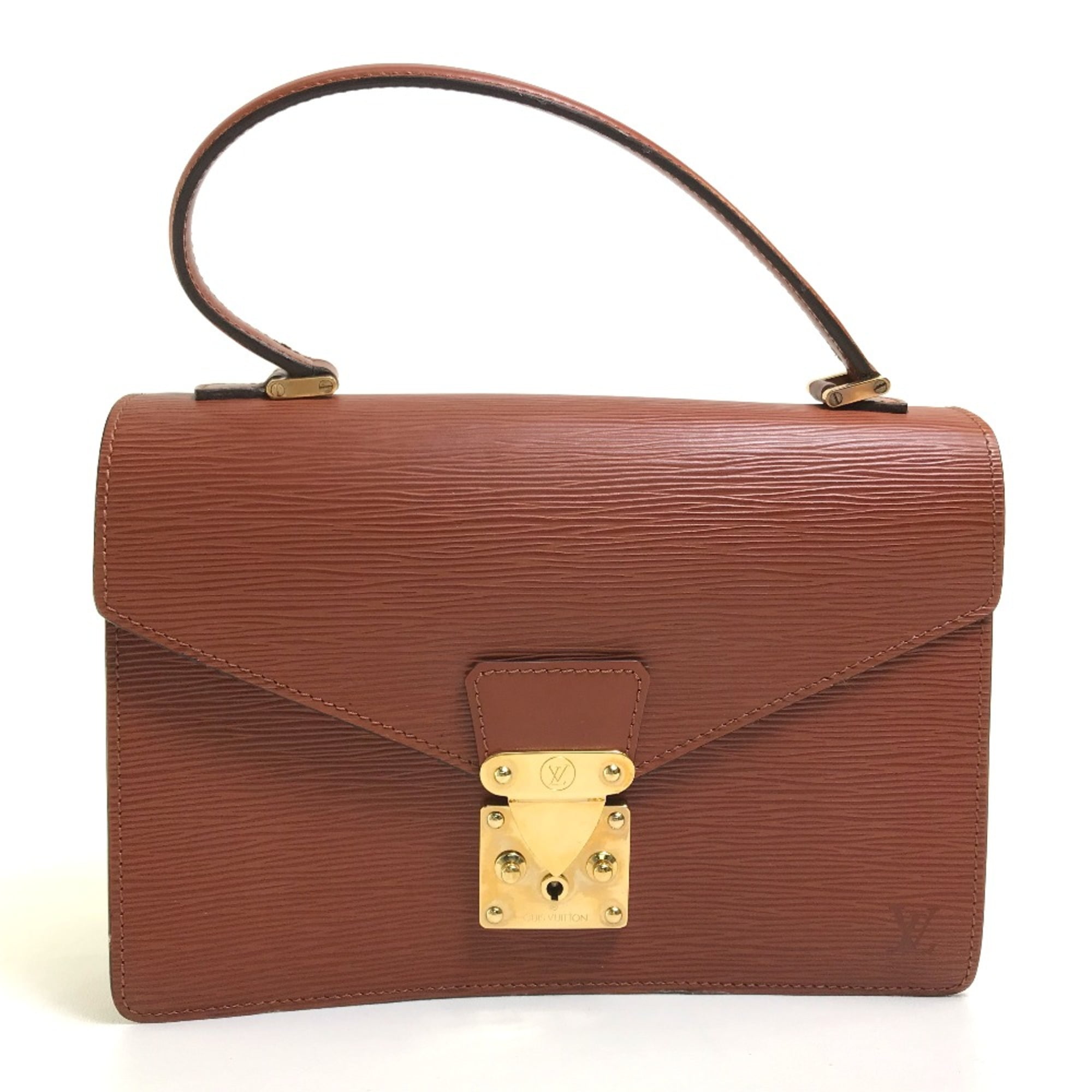 Pre-Owned Louis Vuitton M52133 Epi bag business bag Hand Bag Brown (Fair)