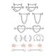 thumbnail image 1 of Piercing Pezon Set Corazon Diablito Varios 14 Piezas Plata, 1 of 5