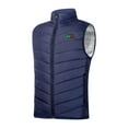 thumbnail image 2 of Busydd Mens Heated Vest with 4 Heating Levels 15 Heating Zones Smart USB Rechargeable Heated Jacket Fashion Solid Color Sleeveless Zipper Heated Coats Casual Warm Winter Vest(Battery Not Included), 2 of 5