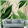 thumbnail image 4 of Shiartex  Abstract Boho Mid Century Tapestry&nbsp;Tropical Leaves Minimalist Bohemian Plant Botanical Aesthetic Wall Hanging Neutral Home Decor Art for Living Room Bedroom Dorm 60x50inch, 4 of 6