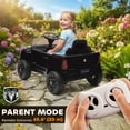 thumbnail image 4 of Qaba 12V Kids Ride on Car, Licensed Dodge RAM 3500 Ride on Toys for Toddlers with Dual Motors, Remote Control, Suspension, Bluetooth and Lights, Black, 4 of 9