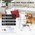 thumbnail image 2 of Gravity Dog Water Dispenser: 8L Large Auto-Refill Stainless Steel Pet Water Feeder - No-Spill BPA-Free Design for Large Dogs & Multi-Dog Homes - Everyday Indoor & Outdoor Spaces, 2 of 8
