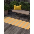 thumbnail image 4 of Jill Zarin Outdoor Collection Area Rug - Anguilla (2' x 8' Runner Yellow and Aqua/Light Blue), 4 of 11