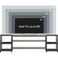 thumbnail image 5 of Tribesigns 78 Inch TV Stand for TVs up to 85 Inch, Industrial 3-Tier Entertainment Center TV Console Table with Storage Shelves for Living Room, Entertainment Room, 5 of 5