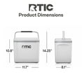 thumbnail image 6 of RTIC 8 QT, 12 Can Ice Chest Cooler Hard-Sided, White & Grey, 6 of 9