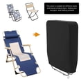 thumbnail image 6 of Waterproof Oxford Folding Chair Cover with Drawstring for Outdoor Patio Furniture Weather Protection (1Pcs, Grey), 6 of 8