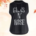 thumbnail image 4 of Guns N Rose Carta Imprimir Mujeres Tank Tops Slim Fit Chaleco Chaleco De Verano Likrtyny Mujer, 4 of 4