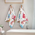 thumbnail image 3 of Colorful Holiday Cookies Hand Towels 2 PCS, Christmas Ginger Bread Kitchen Towel Ultra Soft and Highly Absorbent,Decorative Fingertip Face Towel for Bathroom Hotel, 28.3"x14.4", 3 of 5