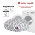 thumbnail image 5 of Majestic Pet Fusion Round Dog Bed Cotton Twill Removable Cover Gray Large 42 x 42 x 5, 5 of 6