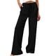 thumbnail image 1 of Pantalones de Lino Mujeres de Verano de Color Sólido Estirado-Cintura Casual Pantalones Rectos con Mezcla de Lino de Algodón Suave, Pantalones Transpirables de Longitud de Tobillo para Diario, 1 of 8
