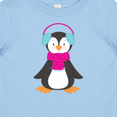 thumbnail image 4 of Inktastic Cute Penguin, Penguin With Ear Warmers, Scarf Boys or Girls Baby T-Shirt, 4 of 5