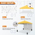 thumbnail image 3 of EAGLE PEAK 10 x 10 Pop up Canopy Tent, Instant Outdoor Folding Shelter,Yellow, 3 of 8