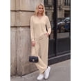 thumbnail image 3 of MINTREUS Women's 2 Piece Matching Lounge Sets Soft Loungewear 2026 Trendy Fall Outfits, 3 of 7