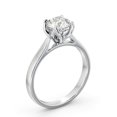 thumbnail image 2 of Empire Jewel Round 14K White Gold Plated Engagement Ring - Brilliant 1.7 Ct Round Cut Diamond Ring - Solitaire Engagement Wedding Fine Ring for Women - Silver Diamond Beautiful Special Occasion Ring, 2 of 4