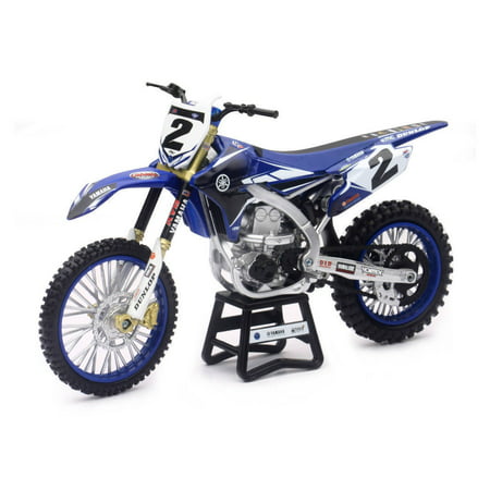 NEWRAY 1:12 MOTORCYCLES - YAMAHA YZ450F - YAMAHA FACTORY RACING - COOPER WEBB #2 BLUE COLOR (Best Factory Tours In Usa)